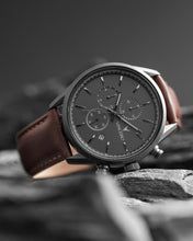 Load image into Gallery viewer, The Chrono S - Gunmetal/Walnut 40mm