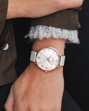 Load image into Gallery viewer, The Eros - White Pearl + Pale Gray