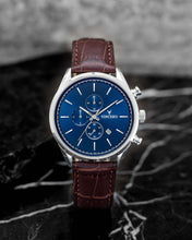 Load image into Gallery viewer, The Chrono S - Blue/Brown 40mm
